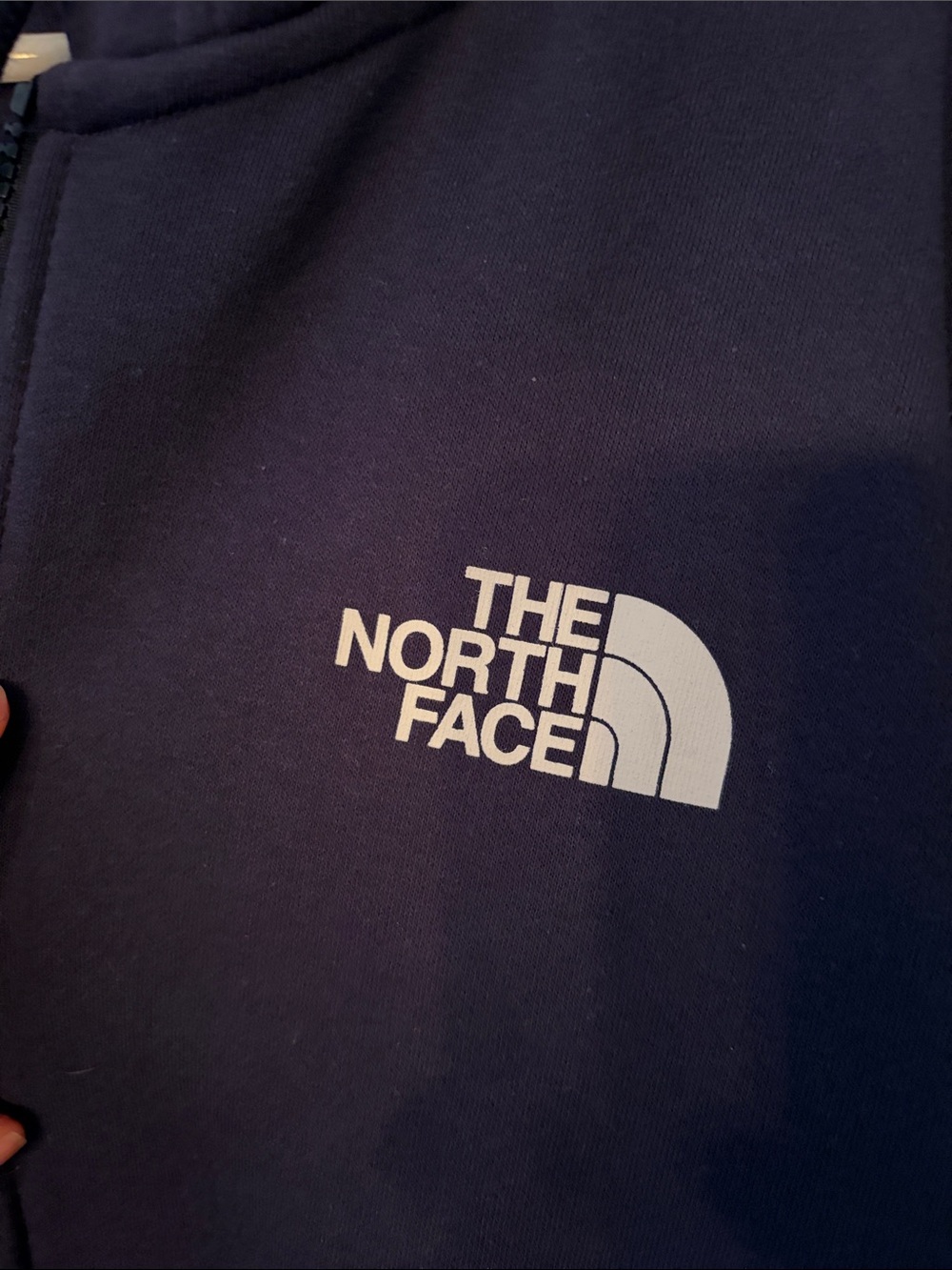 NWT The North Face Navy Blue Full-Zip Hoodie! Size L - Picture 3 of 4